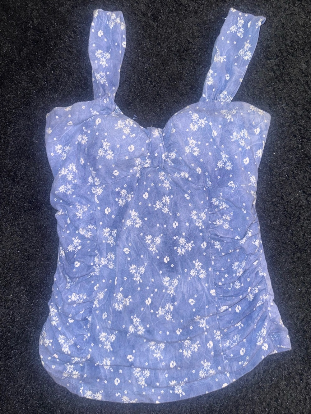 Dots Lavender Floral Sweetheart Camisole